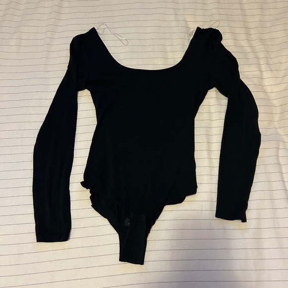 Intimissimi sleek black long-sleeve bodysuit - Picture 1 of 5